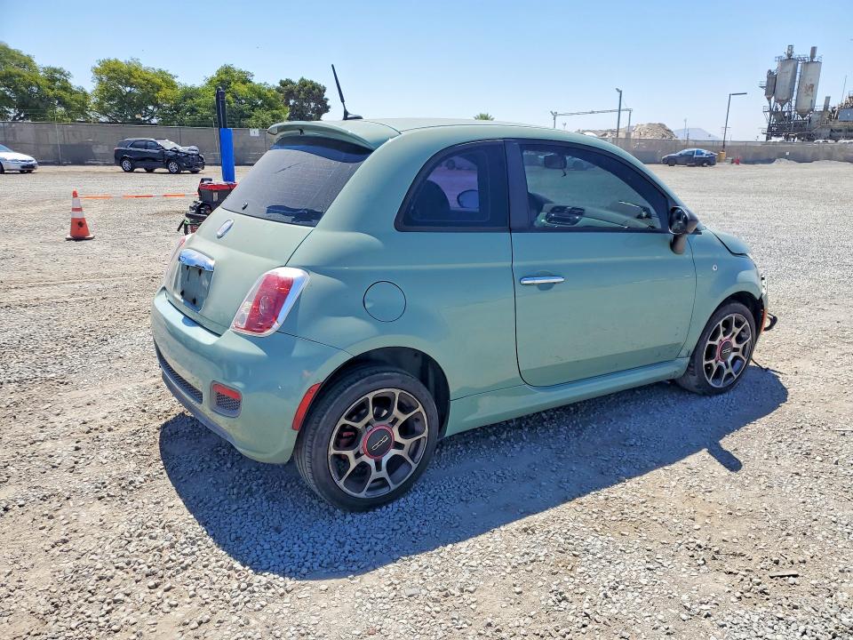2012 Fiat VIN 3C3CFFBR1CT211584 COPART salvage auction — FRONT END, Ca - Salvage Certificate, sold $350 on 2026-07-02 (photo 3)