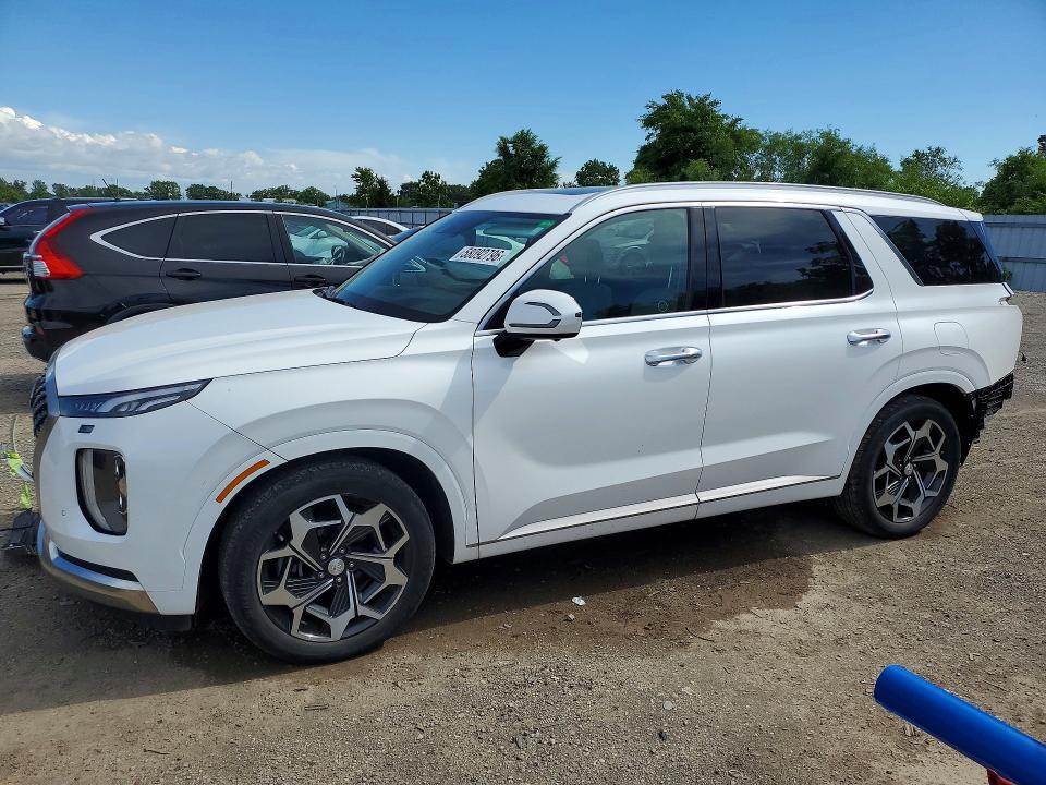 2022 Hyundai Palisade VIN KM8R5DHE4NU406004 COPART salvage auction — UNDERCARRIAGE, On - Permit Salvage, sold $9,100 on 2026-07-09 (photo 1)