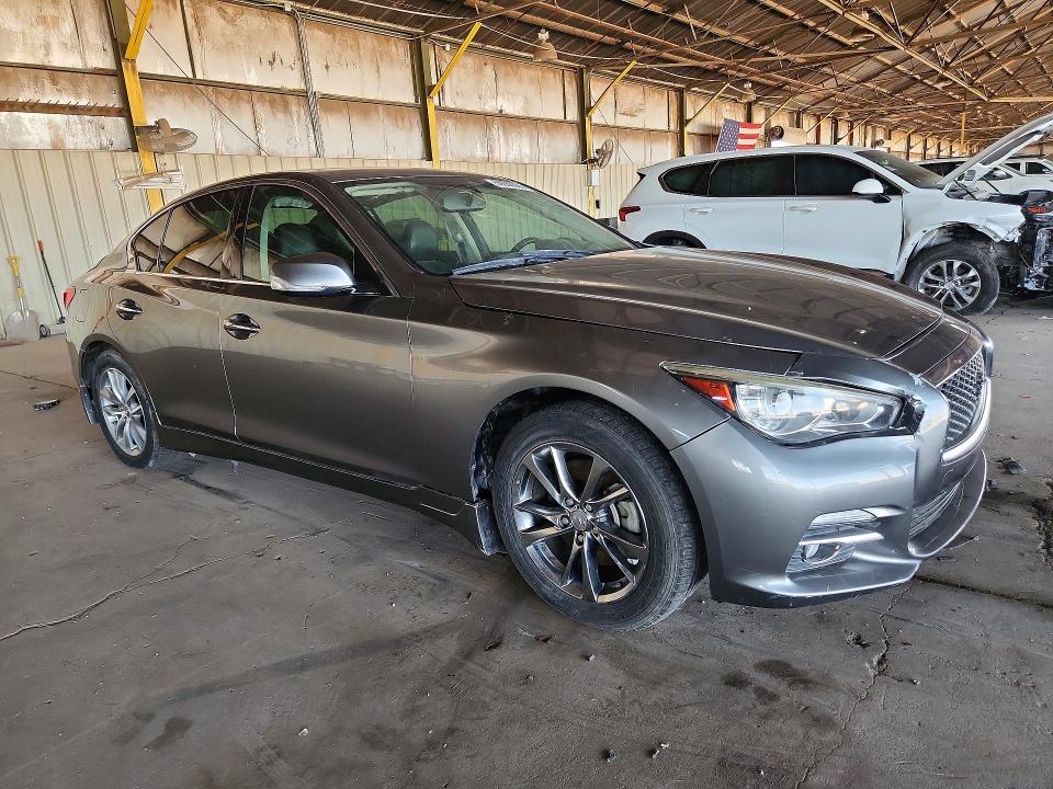 2017 Infiniti Q50 VIN JN1EV7AP0HM743924 COPART salvage auction — FRONT END, Az - Cert Of Title-Restored Salvage, sold $1,900 on 2026-07-06 (photo 4)