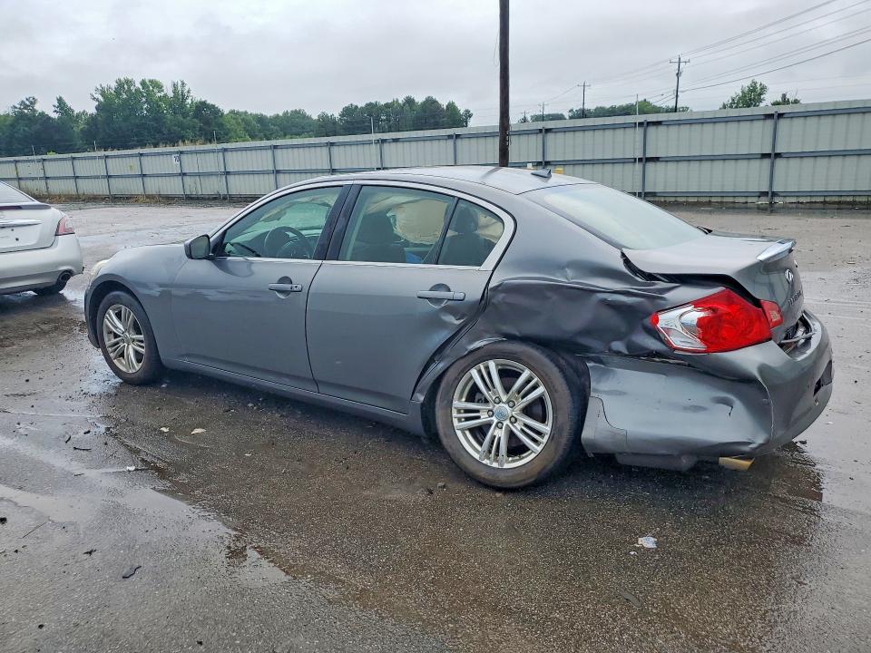 2013 Infiniti G VIN JN1CV6AP3DM723999 COPART salvage auction — REAR END, Al - Cert Of Title-Salvage Title, sold $350 on 2026-07-16 (photo 2)