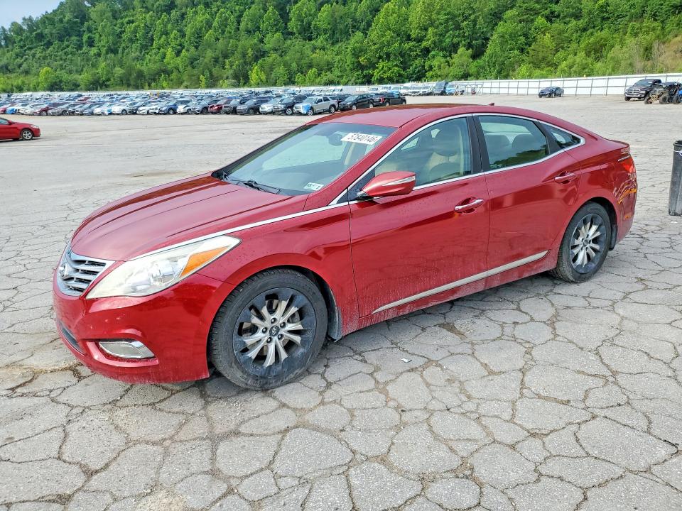 2014 Hyundai Azera VIN KMHFG4JG6EA351601 COPART salvage auction — FRONT END, Wv - Salvage Certificate, sold $625 on 2026-07-09 (photo 1)