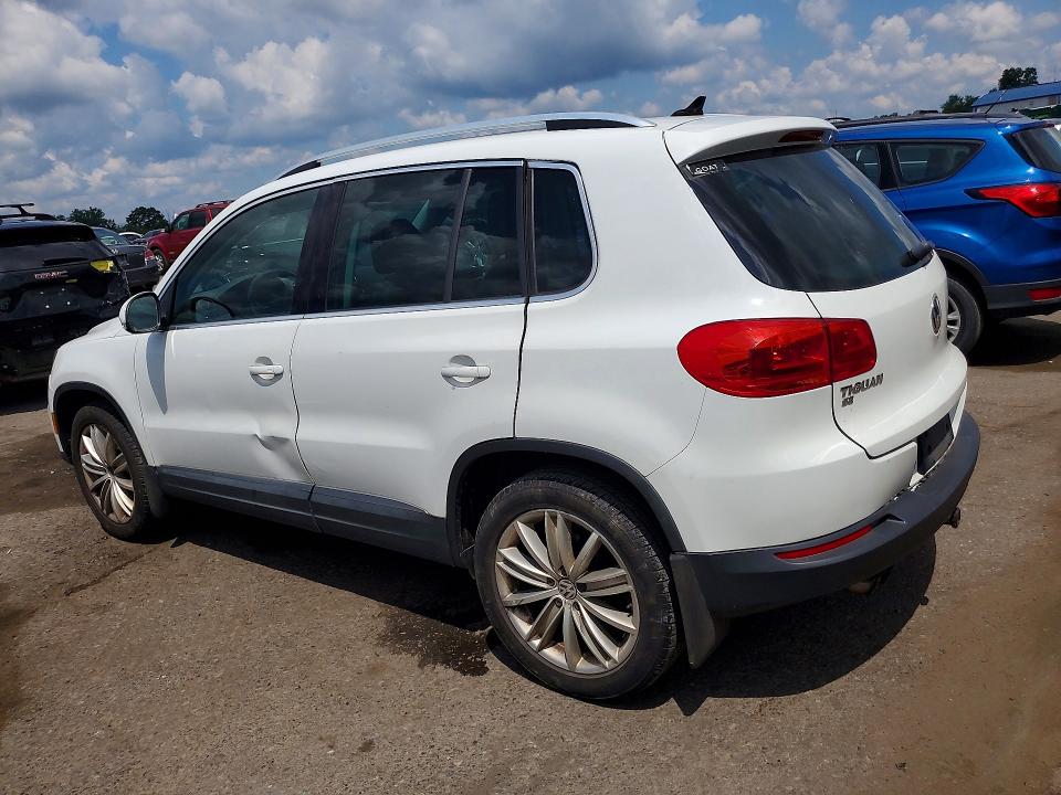 2016 Volkswagen Tiguan VIN WVGAV7AX7GW564189 COPART salvage auction — WATER/FLOOD, Pa - Cert Of Title, sold $1,200 on 2026-07-10 (photo 2)