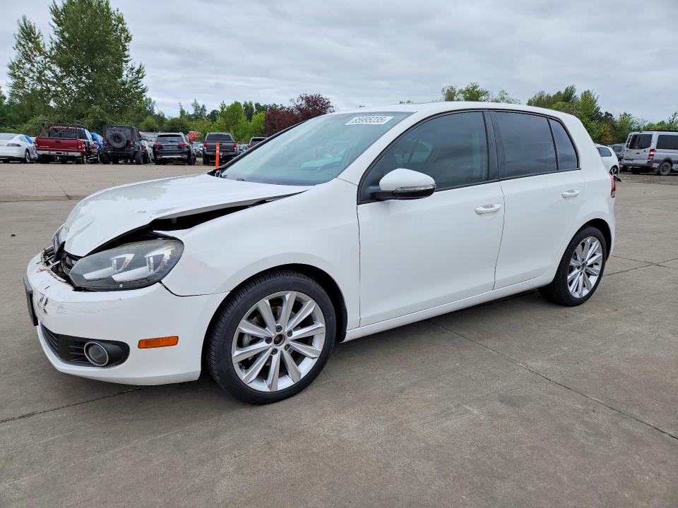 2012 Volkswagen Golf VIN WVWDM7AJXCW246318 COPART salvage auction — FRONT END, Or - Salvage Title Certificate, sold $200 on 2026-08-10 (photo 1)