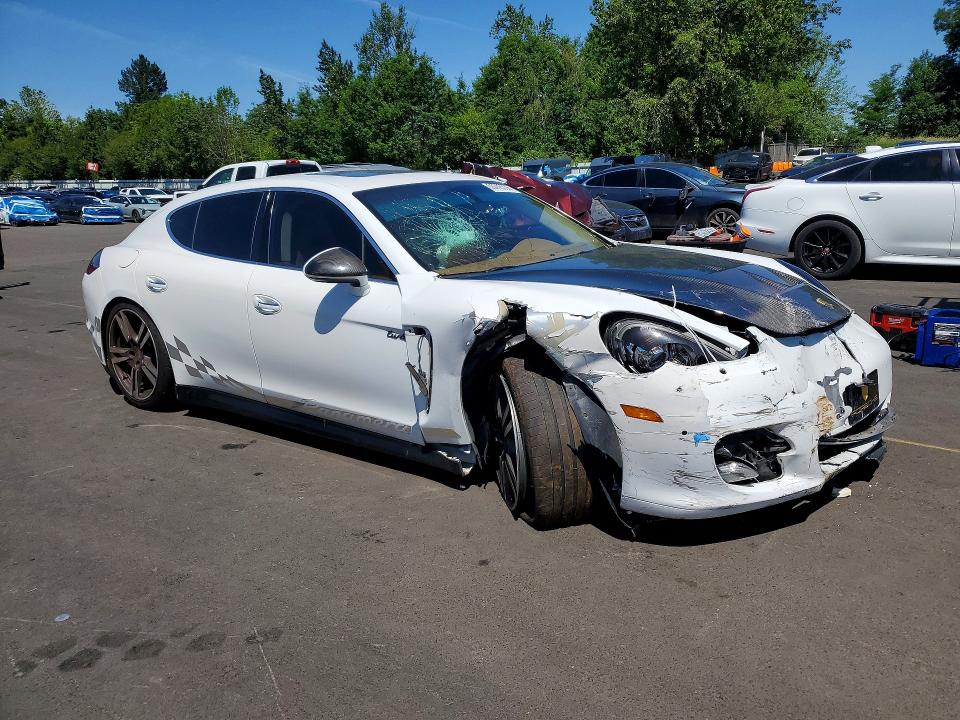 2011 Porsche Panamera VIN WP0AC2A7XBL091024 COPART salvage auction — FRONT END, Or - Salvage Title Certificate, sold $3,250 on 2026-07-02 (photo 4)