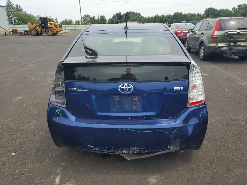 2011 Toyota Prius VIN JTDKN3DU2B1337372 COPART salvage auction — REAR END, Or - Salvage Title Certificate, sold $1,600 on 2026-07-29 (photo 6)