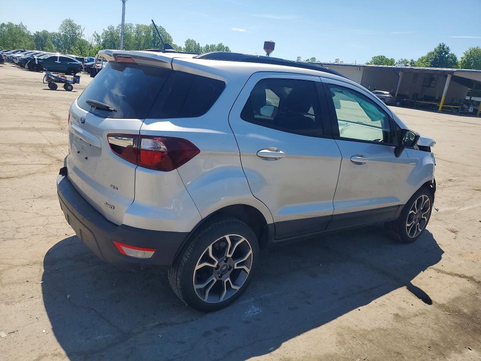 2019 Ford Ecosport VIN MAJ6S3JLXKC290740 COPART salvage auction — FRONT END, Ny - Mv-907A Salvage Certificate, sold $1,500 on 2026-07-09 (photo 3)