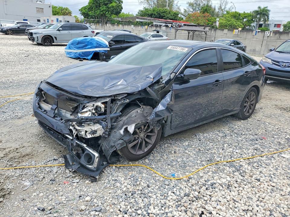 2020 Honda Civic VIN 19XFC1F31LE205962 COPART salvage auction — FRONT END, Fl - Cert Of Title Slvg Rebuildable, sold $4,500 on 2026-07-27 (photo 1)