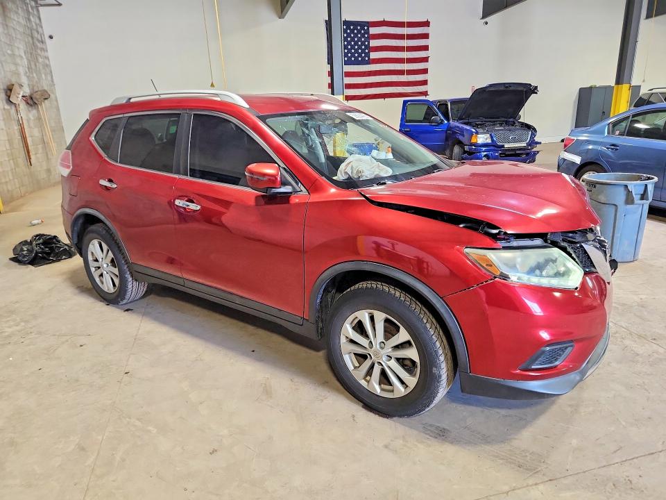 2016 Nissan Rogue VIN KNMAT2MV3GP667854 COPART salvage auction — FRONT END, Pa - Certificate Of Salvage, sold $1,050 on 2026-07-15 (photo 4)