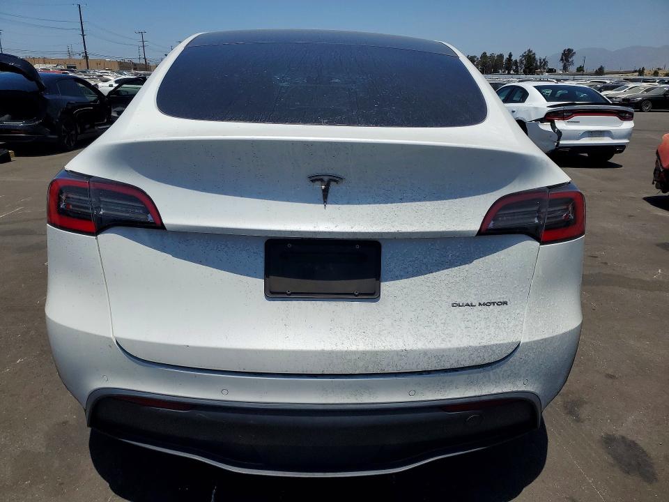 2021 Tesla Model y VIN 5YJYGDEE3MF090052 COPART salvage auction — FRONT END, Ca - Salvage Certificate, sold $8,600 on 2026-07-06 (photo 6)
