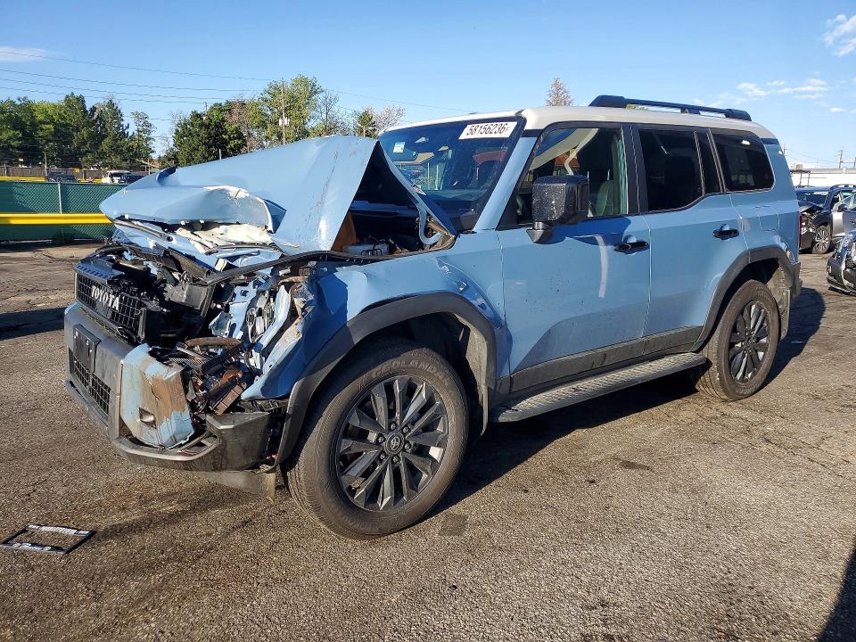 2025 Toyota Land cruiser VIN JTEABFAJ5SK047262 COPART salvage auction — FRONT END, CO - PUBLIC - SALVAGE TITLE (P), sold $10,200 on 2026-07-28 (photo 1)