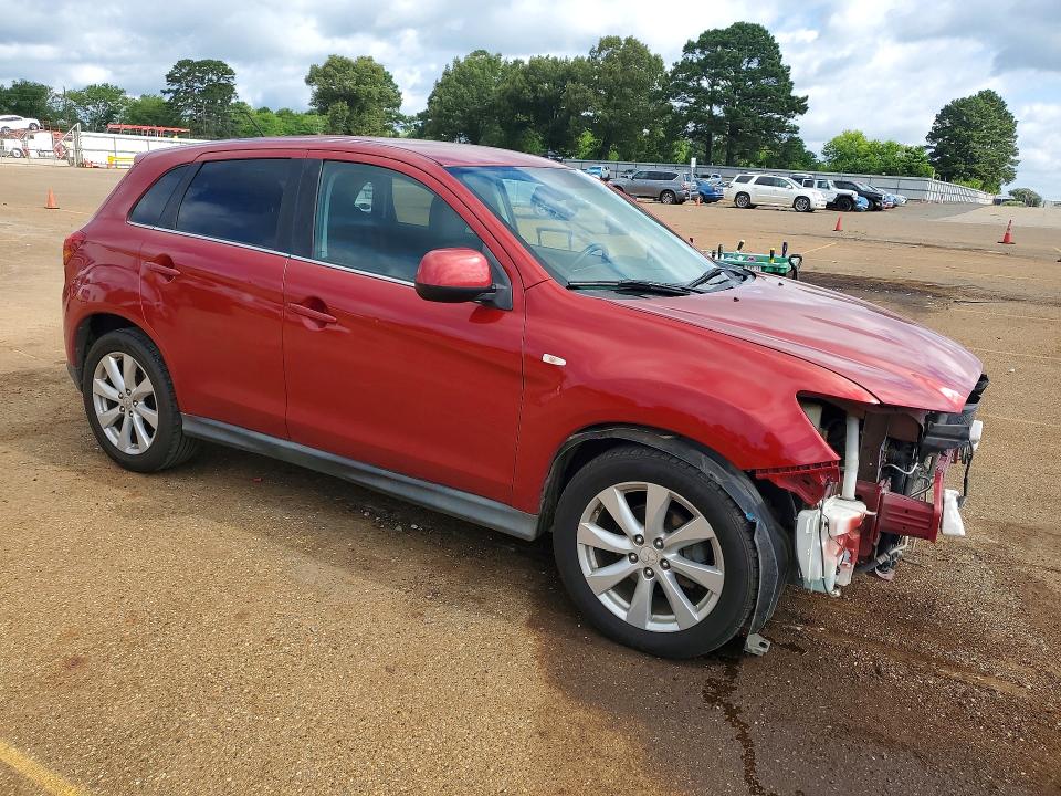2013 Mitsubishi Outlander VIN 4A4AP4AU6DE021591 COPART salvage auction — FRONT END, Tx - Salvage Vehicle Title, sold $400 on 2026-07-27 (photo 4)