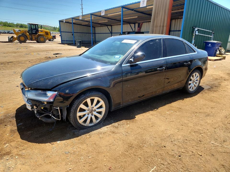 2013 Audi A4 VIN WAUBFAFL9DA144917 COPART salvage auction — FRONT END, Tx - Dis/Dlr/Exp Only Clean Title, sold $375 on 2026-07-13 (photo 1)