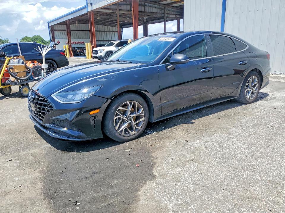 2021 Hyundai Sonata VIN KMHL14JA2MA144573 COPART salvage auction — SIDE, Fl - Certificate Of Destruction, sold $4,250 on 2026-07-17 (photo 1)
