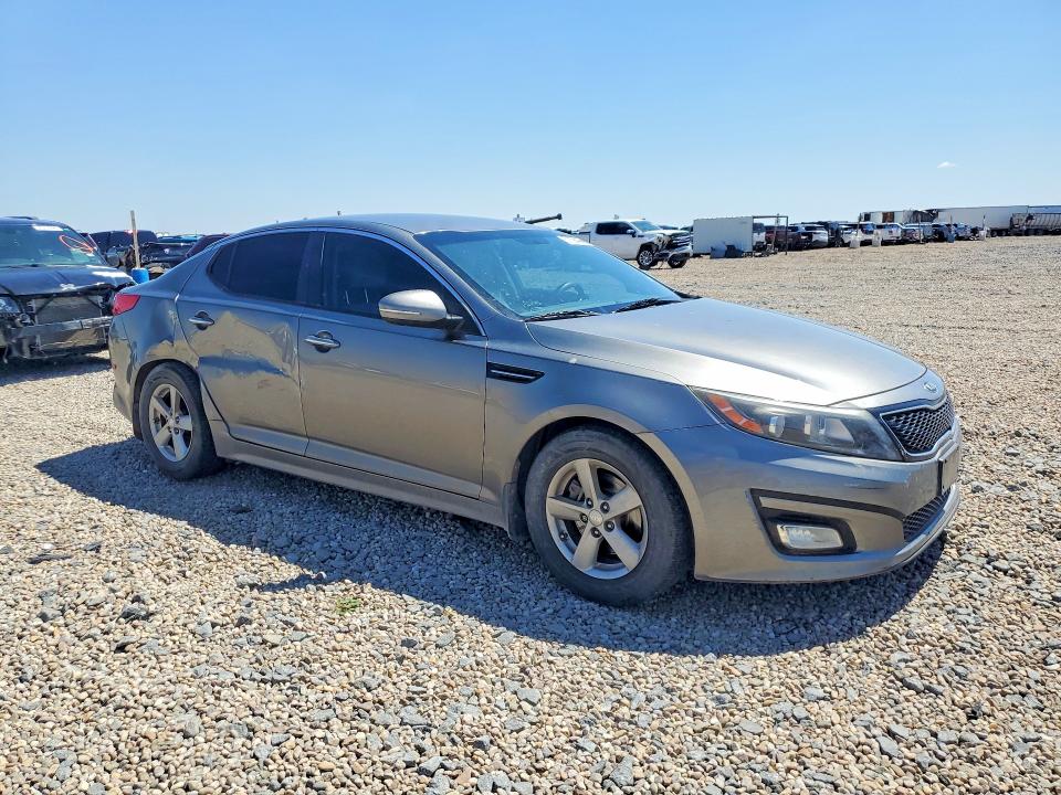 2014 Kia Optima VIN 5XXGM4A75EG335136 COPART salvage auction — SIDE, Tx - Salvage Vehicle Title, sold $775 on 2026-07-14 (photo 4)