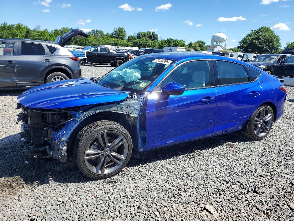 2025 Acura Integra VIN 19UDE4H63SA001242 COPART salvage auction — FRONT END, Ny - Mv-907A Salvage Certificate, sold $6,900 on 2026-07-28 (photo 1)