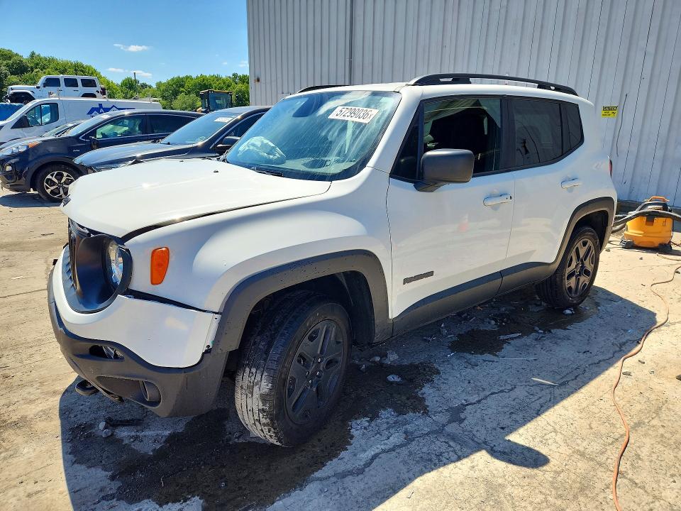2018 Jeep Renegade VIN ZACCJBAB8JPJ11801 COPART salvage auction — FRONT END, Nj - Cert Of Title-Salvage, sold $1,100 on 2026-07-27 (photo 1)