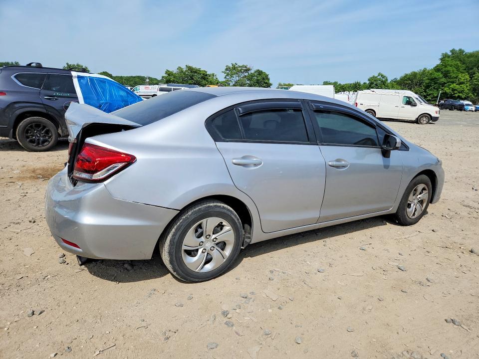 2015 Honda VIN 19XFB2F52FE116707 COPART salvage auction — REAR END, Md - Cert Of Salvage > 75% Damage, sold $2,500 on 2026-07-02 (photo 3)