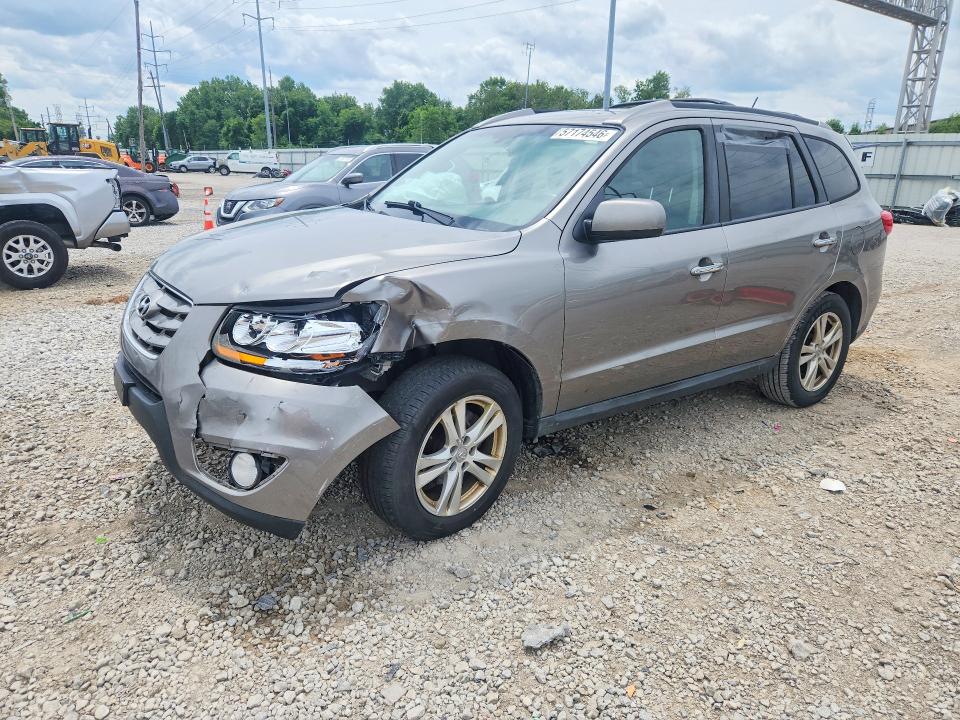 2011 Hyundai Santa fe VIN 5XYZK3AB5BG067788 COPART salvage auction — FRONT END, Oh - Cert Of Title-Salvage, sold $325 on 2026-07-07 (photo 1)