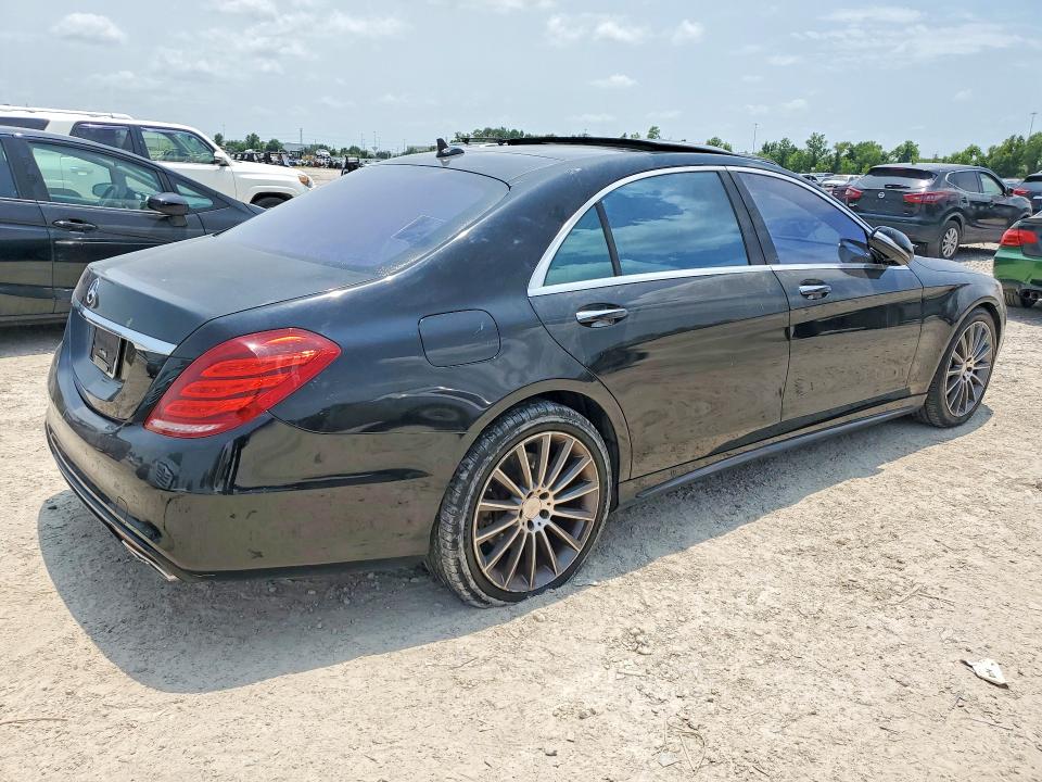 2016 Mercedes-benz S-klasse VIN WDDUG8CB2GA234739 COPART salvage auction — NORMAL WEAR, Tx - Certificate Of Title, sold $1,200 on 2026-07-07 (photo 3)