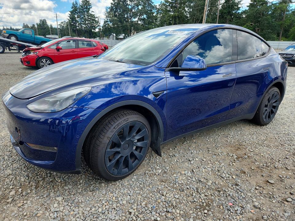 2022 Tesla Model y VIN 7SAYGDEE2NF548183 COPART salvage auction — FRONT END, Wa - Bill Of Sale, sold $850 on 2026-07-28 (photo 1)