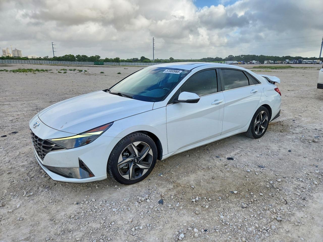 2022 Hyundai Elantra VIN 5NPLN4AG3NH081328 COPART salvage auction — Rear End, TX - SALVAGE VEHICLE TITLE, sold $5,600 on 2026-07-09 (photo 1)
