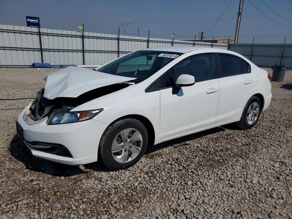 2013 Honda Civic VIN 19XFB2F51DE257118 COPART salvage auction — FRONT END, Ut - Salvage Certificate, sold $150 on 2026-07-24 (photo 1)