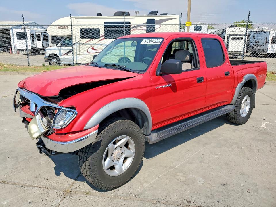 2004 Toyota Tacoma VIN 5TEHN72N84Z438194 COPART salvage auction — FRONT END, Ca - Salvage Certificate, sold $8,000 on 2026-08-24 (photo 1)