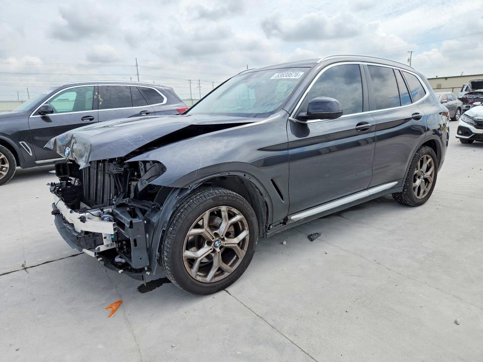 2023 BMW X3 VIN 5UX43DP09P9N89530 COPART salvage auction — FRONT END, Tx - Certificate Of Title, sold $175 on 2026-07-28 (photo 1)