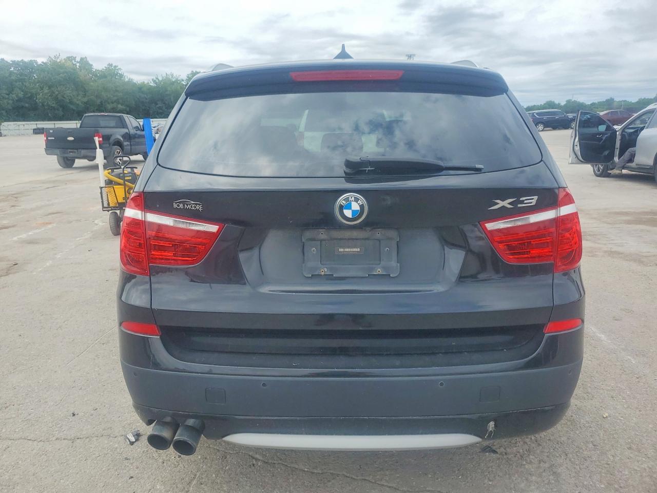 2013 BMW X3 VIN 5UXWX9C57D0A19167 COPART salvage auction — Front End, OK - CERTIFICATE OF TITLE, sold $350 on 2026-07-08 (photo 6)