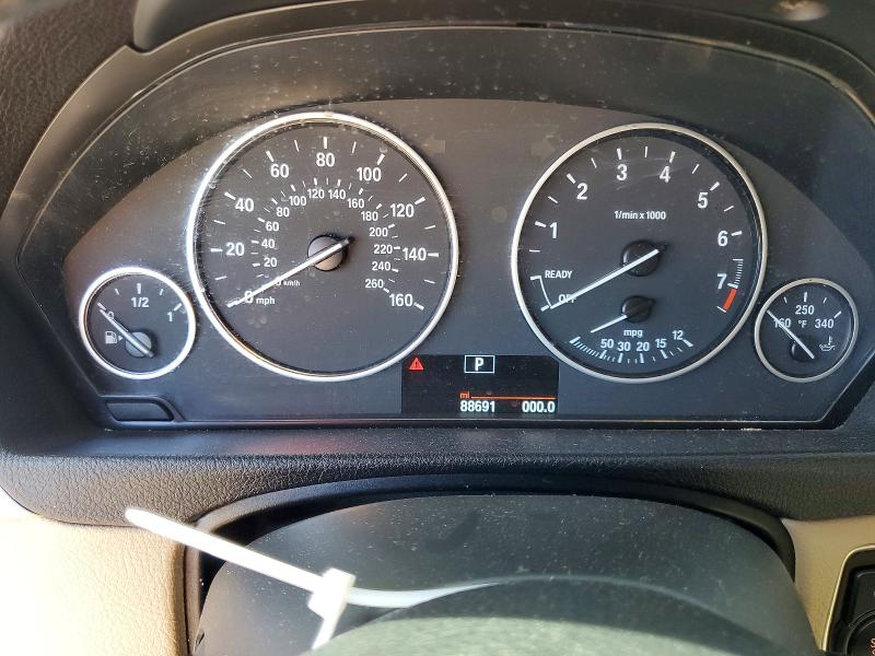 2016 BMW 3er VIN WBA8A9C5XGK617039 COPART salvage auction — FRONT END, Ca - Salvage Certificate, sold $975 on 2026-07-13 (photo 9)