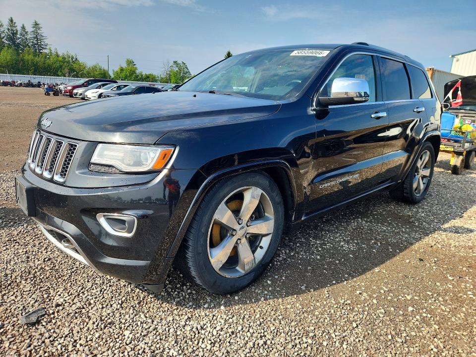 2014 Jeep Grand cheroke VIN 1C4RJFCMXEC418786 COPART salvage auction — FRONT END, On - Permit No Brand - Unfit, sold $1,600 on 2026-08-11 (photo 1)