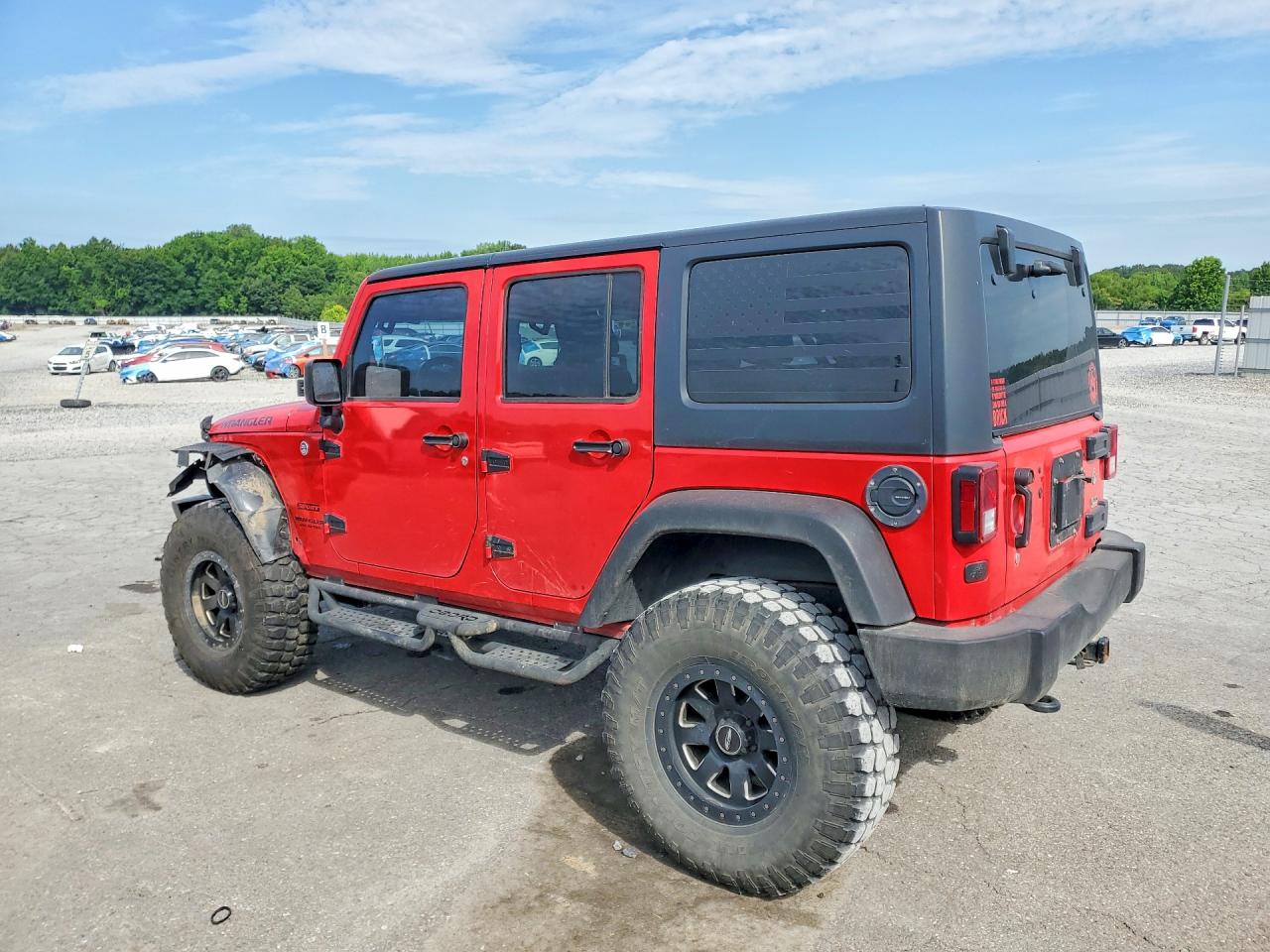 2015 Jeep Wrangler Unlimited VIN 1C4BJWDG3FL677289 COPART salvage auction — Front End, TN - SALVAGE CERTIFICATE, sold $5,000 on 2026-07-09 (photo 2)