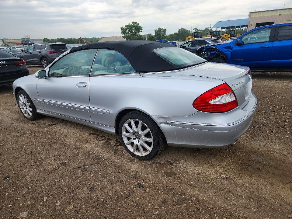2007 Mercedes-benz Clk-class VIN WDBTK56F17T077838 COPART salvage auction — HAIL, Ks - Cert Of Title-Rebuilt Salvage (P), sold $500 on 2026-07-07 (photo 2)