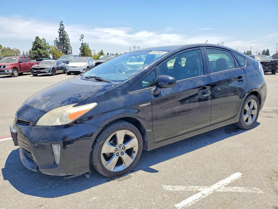 2013 Toyota Prius VIN JTDKN3DU2D1653647 COPART salvage auction — FRONT END, Ca - Salvage Certificate, sold $1,350 on 2026-07-07 (photo 1)