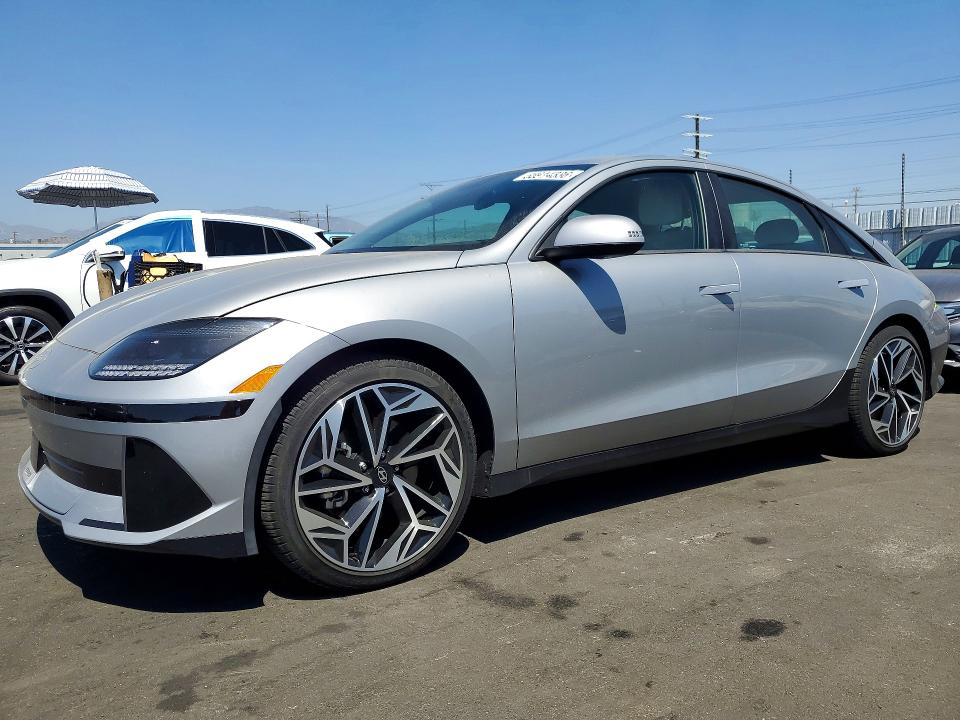 2025 Hyundai Ioniq 6 VIN KMHM34AA9SA087980 COPART salvage auction — SIDE, CA - SALVAGE CERTIFICATE, sold $9,000 on 2026-07-22 (photo 1)