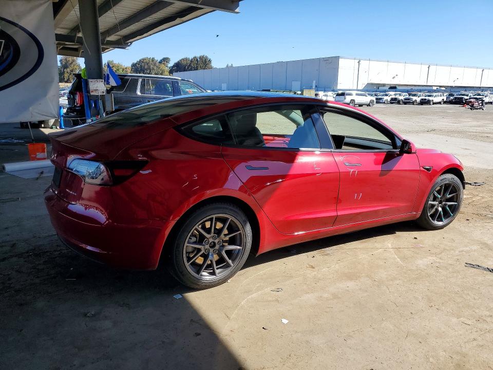 2021 Tesla Model 3 VIN 5YJ3E1EB3MF853014 COPART salvage auction — FRONT END, CA - SALVAGE CERTIFICATE, sold $8,200 on 2026-07-09 (photo 3)