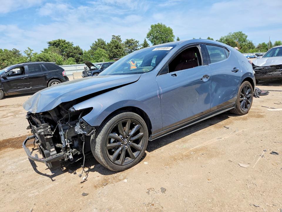 2019 Mazda 3 VIN JM1BPBNM6K1145326 COPART salvage auction — FRONT END, Il - Salvage Certificate, sold $3,650 on 2026-07-14 (photo 1)