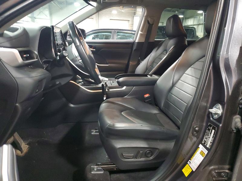 2022 Toyota Highlander VIN 5TDGZRBH8NS230000 COPART salvage auction — ROOF, Mn - Cert Of Title-Salvage, sold $475 on 2026-07-21 (photo 7)