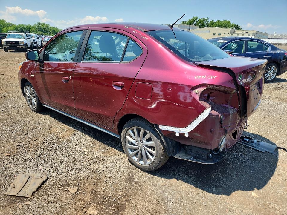 2019 Mitsubishi Mirage VIN ML32F3FJ4KHF14484 COPART salvage auction — REAR END, CT - CERT OF TITLE-SALVAGE, sold $1,150 on 2026-07-21 (photo 2)