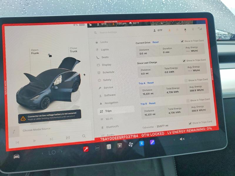 2024 Tesla VIN 7SAYGDEE5RF037184 COPART salvage auction — SIDE, Fl - Cert Of Title Slvg Rebuildable, sold $10,300 on 2026-07-28 (photo 9)