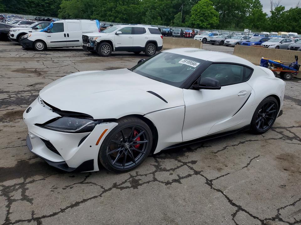 2026 Toyota Supra VIN WZ1DB0G05TW074003 COPART salvage auction — FRONT END, Md - Cert Of Salvage > 75% Damage, sold $28,250 on 2026-07-23 (photo 1)