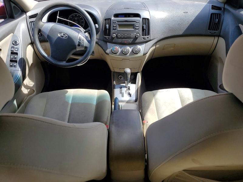 2010 Hyundai Elantra VIN KMHDU4AD3AU843890 COPART salvage auction — FRONT END, Ca - Salvage Certificate, sold $825 on 2026-07-20 (photo 8)