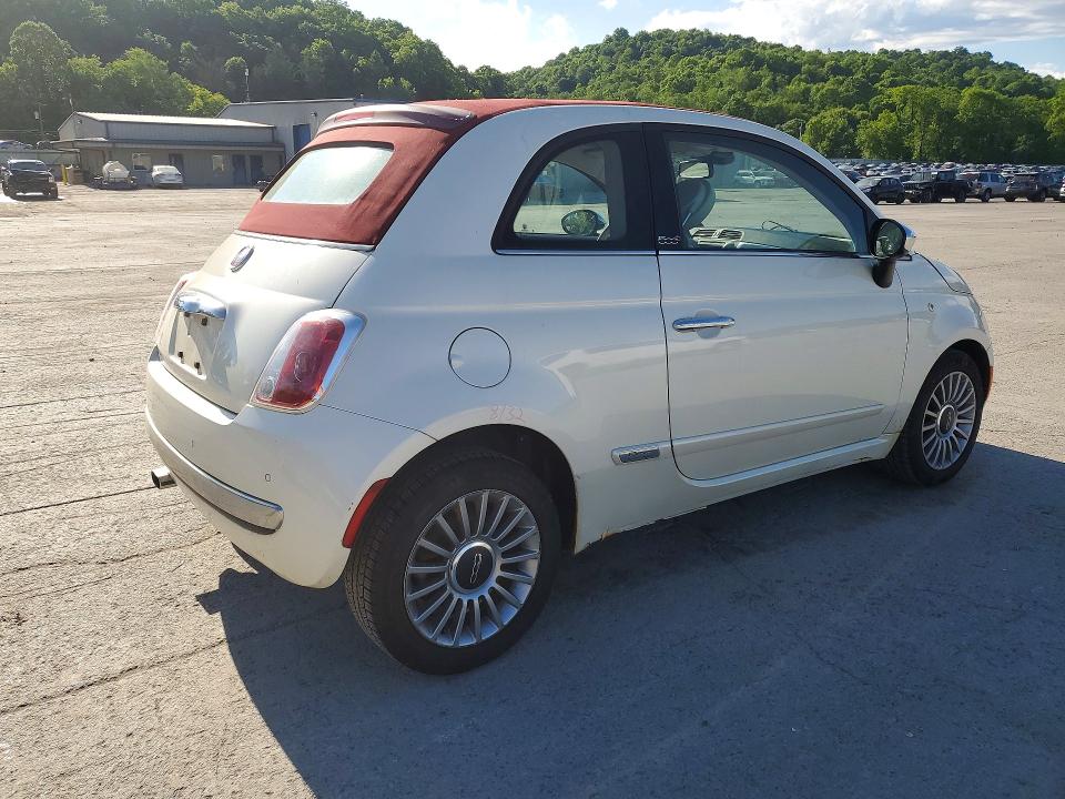 2014 Fiat 500 VIN 3C3CFFER0ET239973 COPART salvage auction — FRONT END, Pa - Certificate Of Salvage, sold $550 on 2026-07-09 (photo 3)