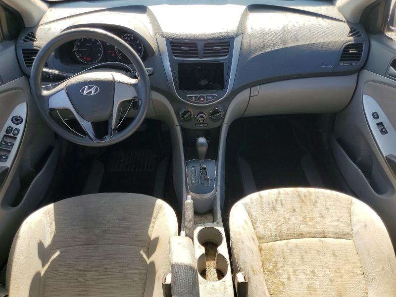 2016 Hyundai Accent VIN KMHCT4AE3GU105488 COPART salvage auction — VANDALISM, Ca - Dis/Dlr/Exp Only Clean Title, sold $550 on 2026-07-31 (photo 8)