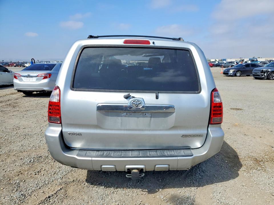 2007 Toyota 4runner VIN JTEZU14R970085551 COPART salvage auction — ROLLOVER, Ca - Salvage Certificate, sold $2,450 on 2026-07-31 (photo 6)