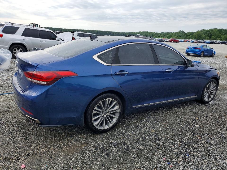 2016 Hyundai VIN KMHGN4JE1GU107090 COPART salvage auction — FRONT END, Sc - Cert Of Title-Salvage, sold $550 on 2026-07-27 (photo 3)