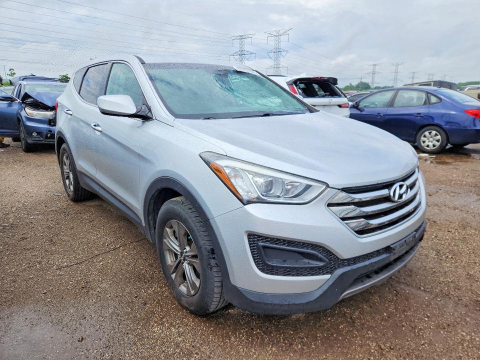 2015 Hyundai Santa fe VIN 5XYZTDLBXFG280189 COPART salvage auction — FRONT END, IL - SALVAGE CERTIFICATE, sold $1,800 on 2026-07-28 (photo 4)