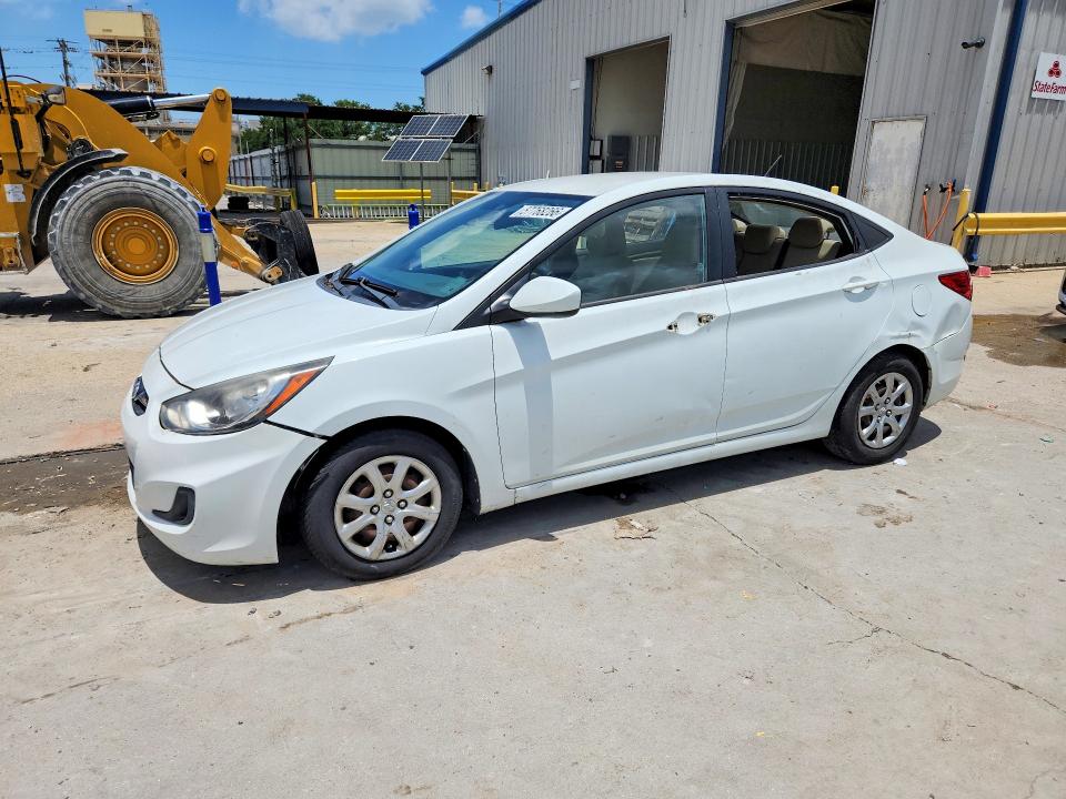 2013 Hyundai Accent VIN KMHCT4AE4DU305775 COPART salvage auction — VANDALISM, La - Cert Of Title-Salvage, sold $450 on 2026-07-08 (photo 1)