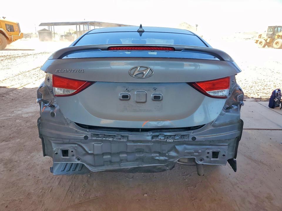 2013 Hyundai Elantra VIN KMHDH4AE5DU891425 COPART salvage auction — REAR END, Az - Cert Of Title - Salvage, sold $2,000 on 2026-07-07 (photo 6)