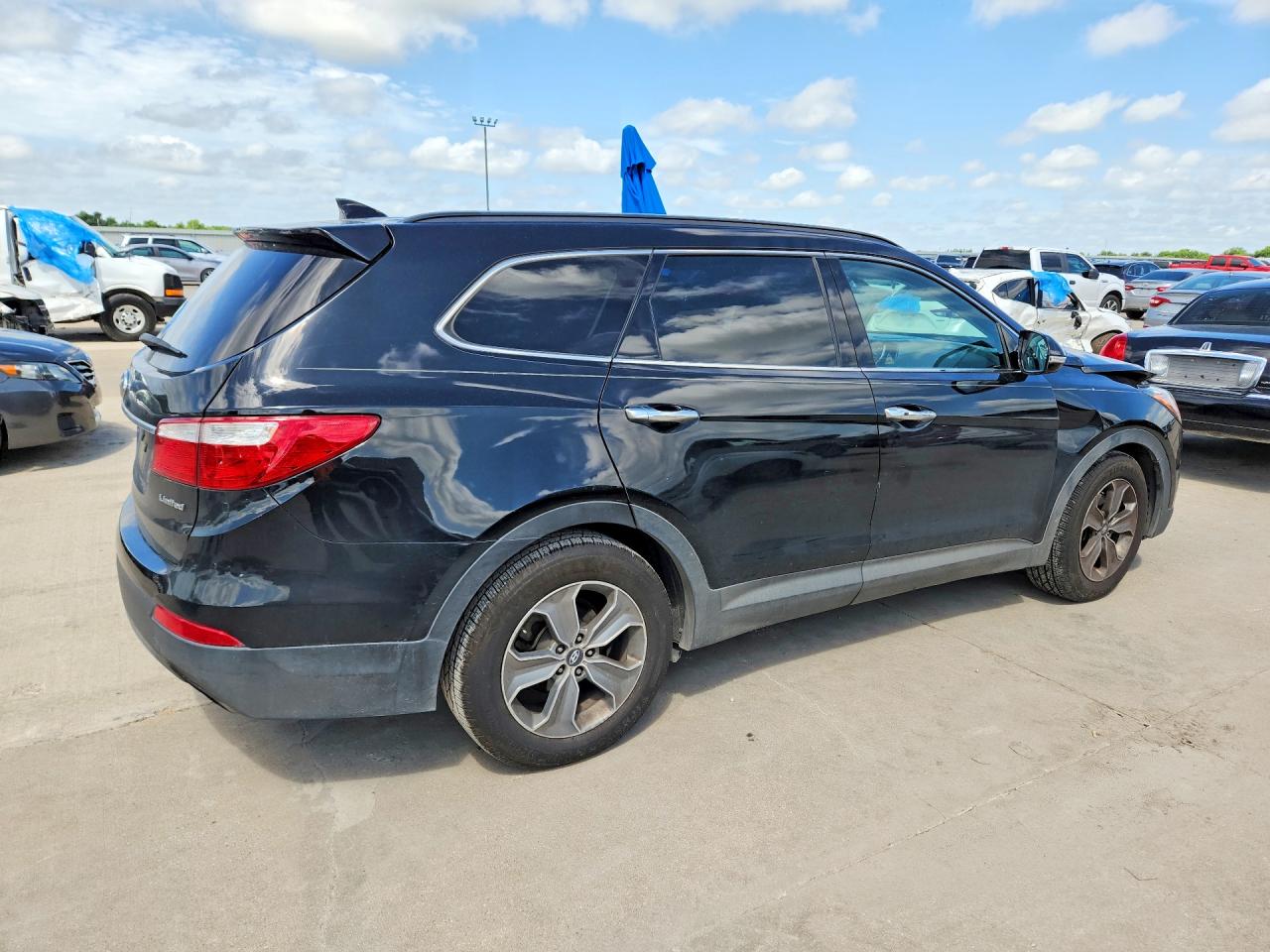 2014 Hyundai Santa Fe VIN KM8SN4HF8EU053440 COPART salvage auction — Front End, TX - SALVAGE VEHICLE TITLE, sold $1,650 on 2026-07-09 (photo 3)